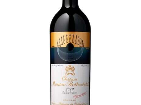 Château Mouton Rothschild: Labelled with a solar iris Château Mouton Rothschild: Labelled with a solar iris
