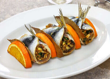 At the table: Sarde a beccafico At the table: Sarde a beccafico