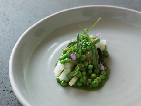 Calamari and fermented celeriac: At the table Calamari and fermented celeriac: At the table